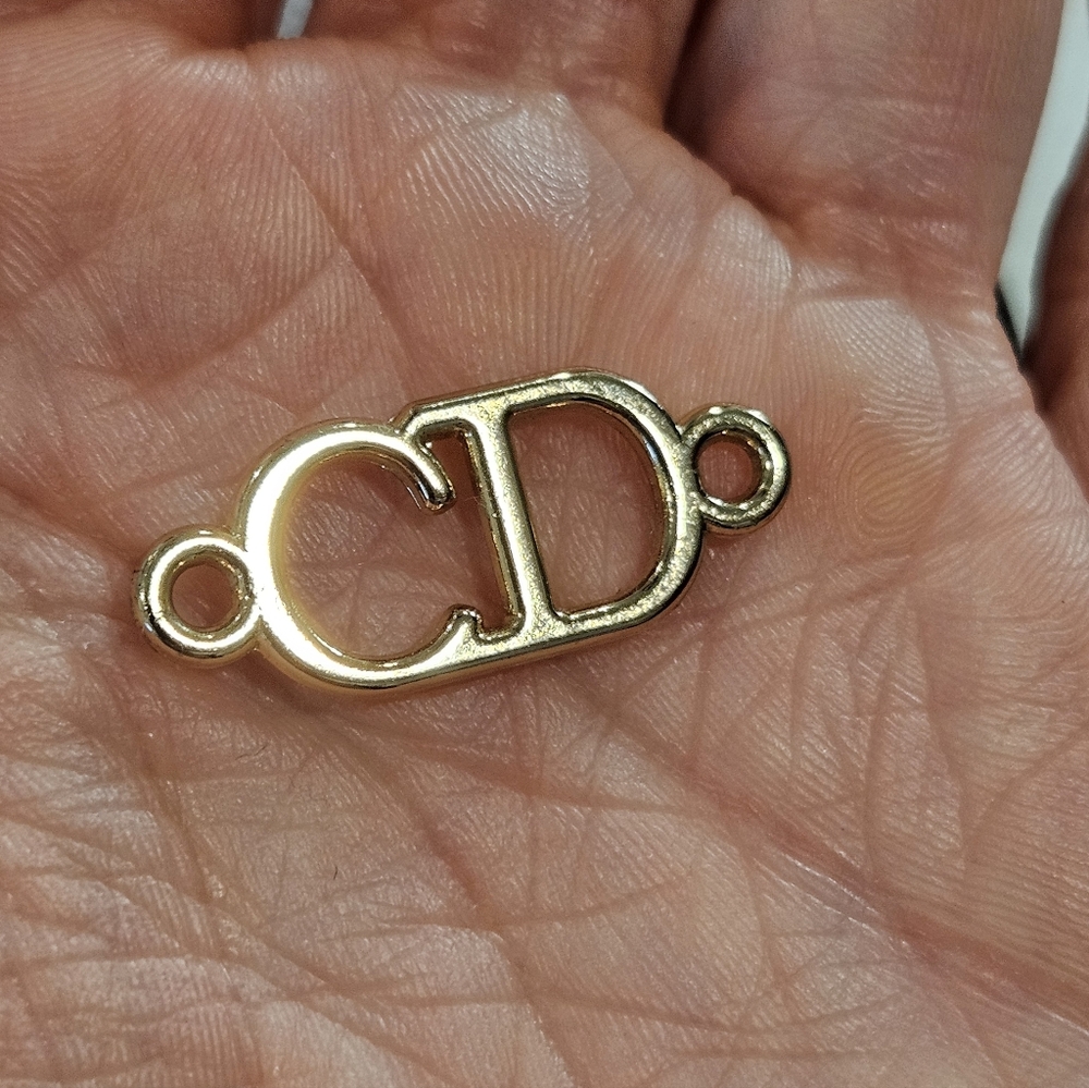 Dior Gold Cd Replacement Charm/Pull Accessory - image 3